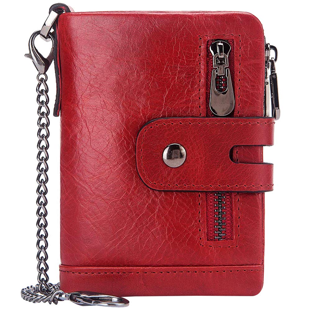Rismart Genuine Leather Men's Front Pocket Wallet - Slim RFID Blocking Credit Card Holder & Cash Organizer - Perfect for Travel, Business, and Everyday Carry