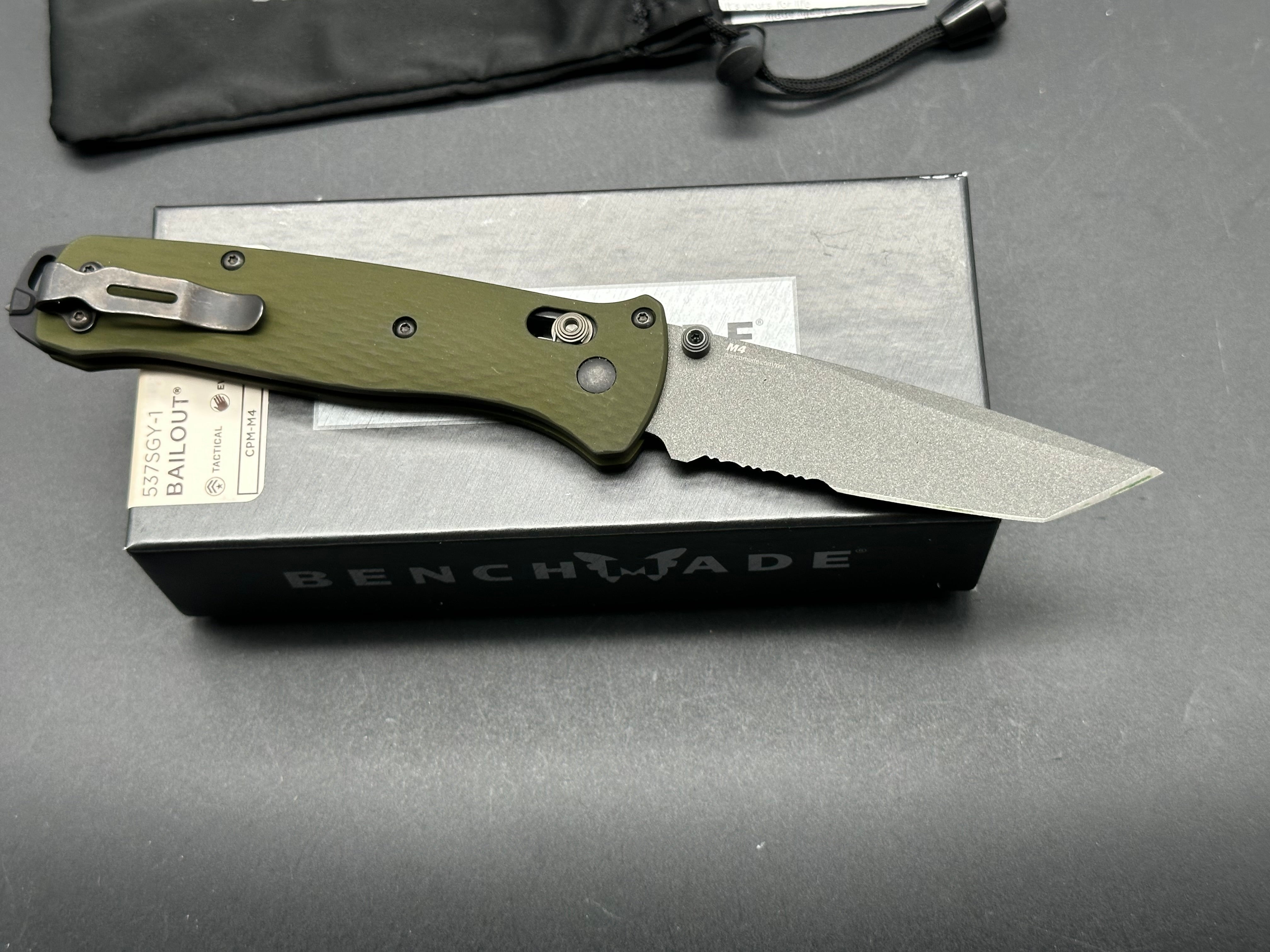 Benchmade Bailout AXIS Lock Folding Knife - 3.4