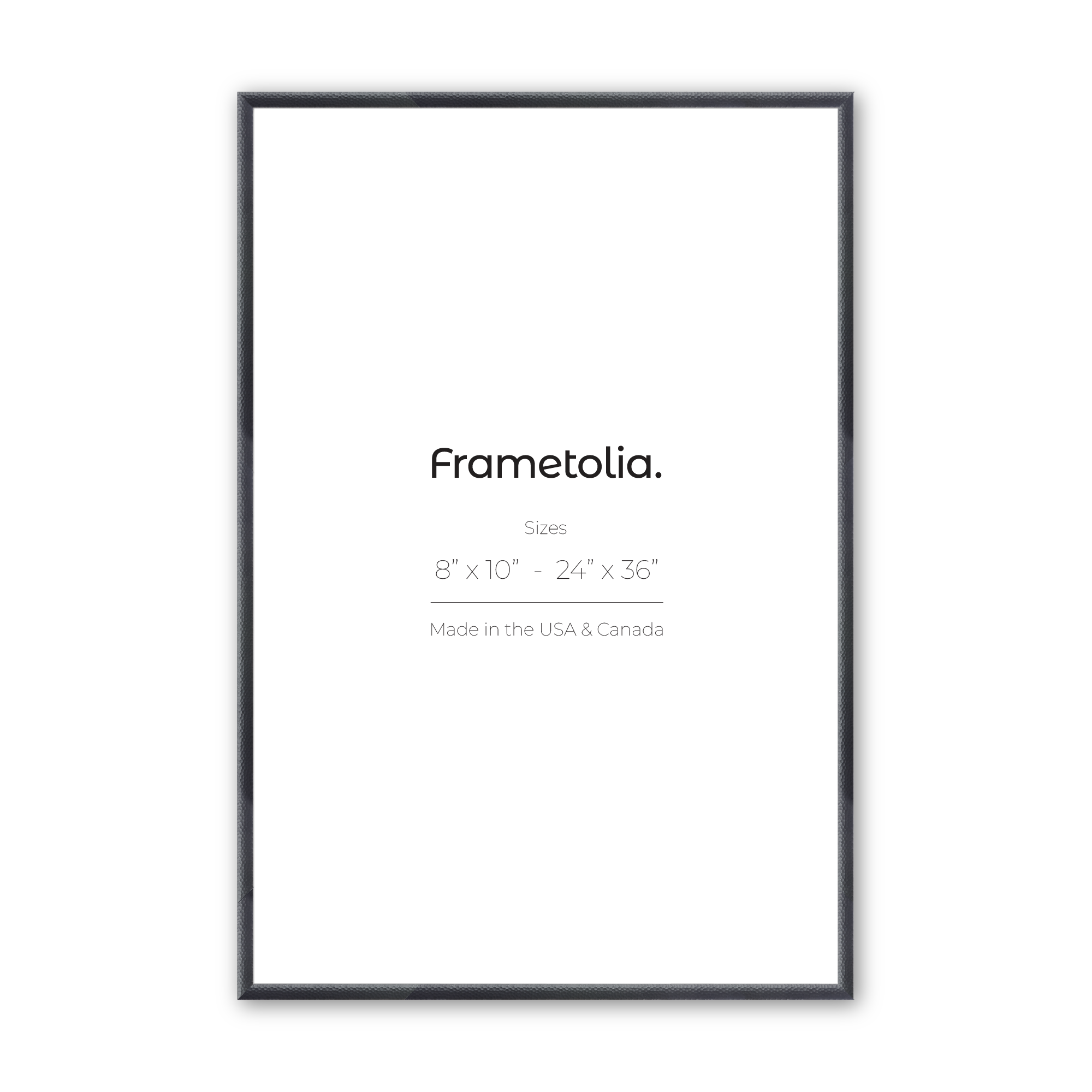Custom Printed Hammered Black Picture Frame - Perfect for Home Decor, Office Art, and Personalized Gifts