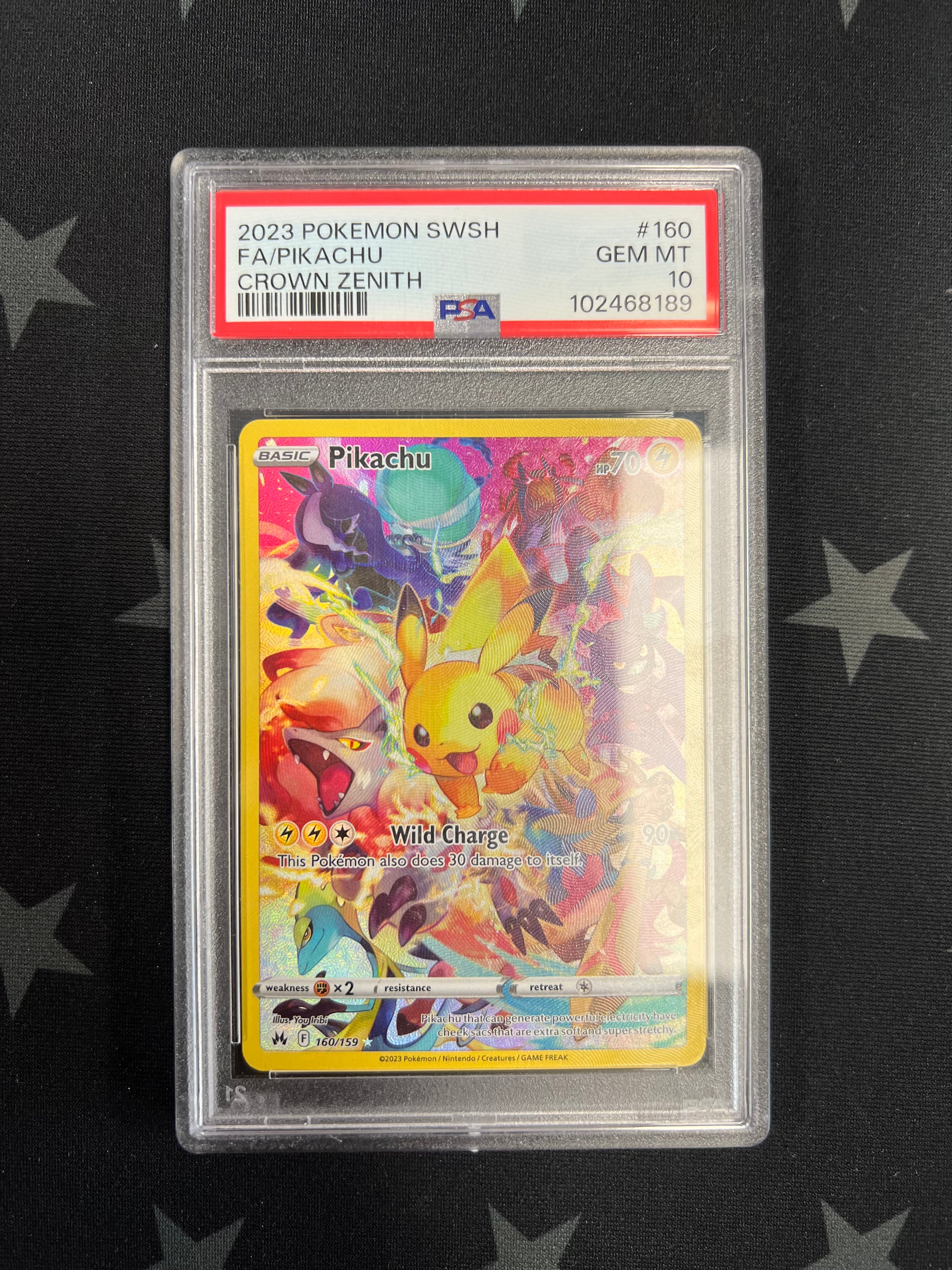 2023 Pokemon Pikachu 160/159 PSA GEM MT 10 Graded Card - Rare Collectible for Trading Card Game (TCG) Enthusiasts - Perfect for Display, Investment & Gaming Battles