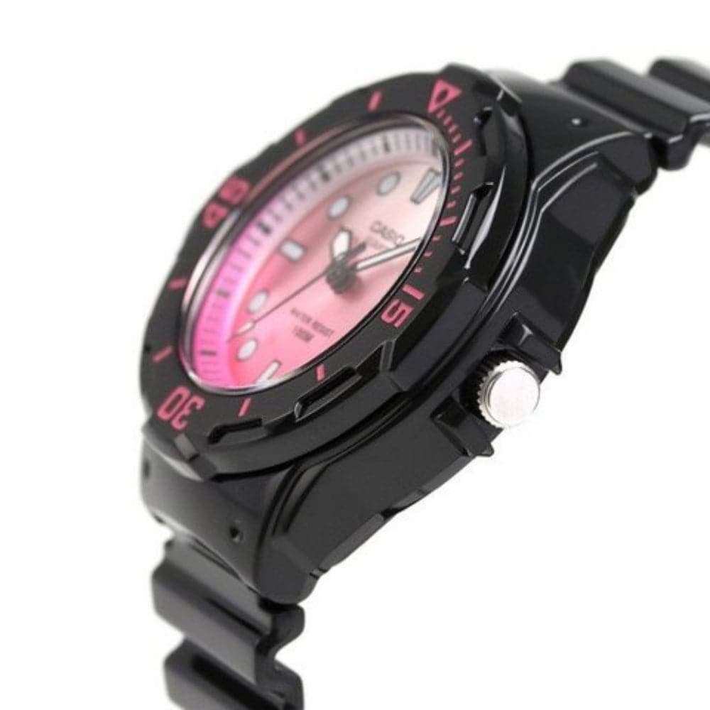CASIO Analog LRW-200H-4EVDR Women's Watch with Black Resin Strap - Water Resistant, Durable & Stylish for Everyday Wear, Sports & Outdoor Activities