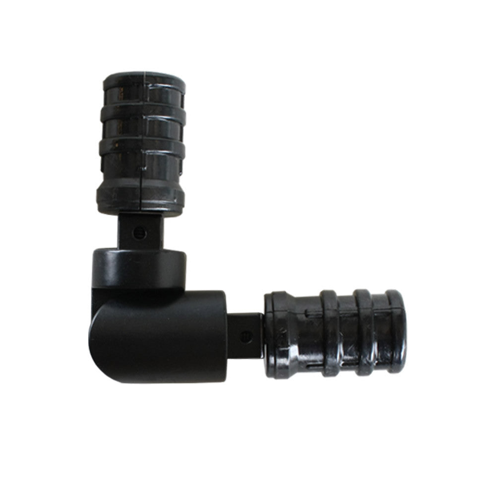 Adjustable Drapery Rod Elbow Bracket - Heavy Duty Curtain Rod Connector for Home Decor - Perfect for Bay Windows, Corners, and Custom Curtain Installations