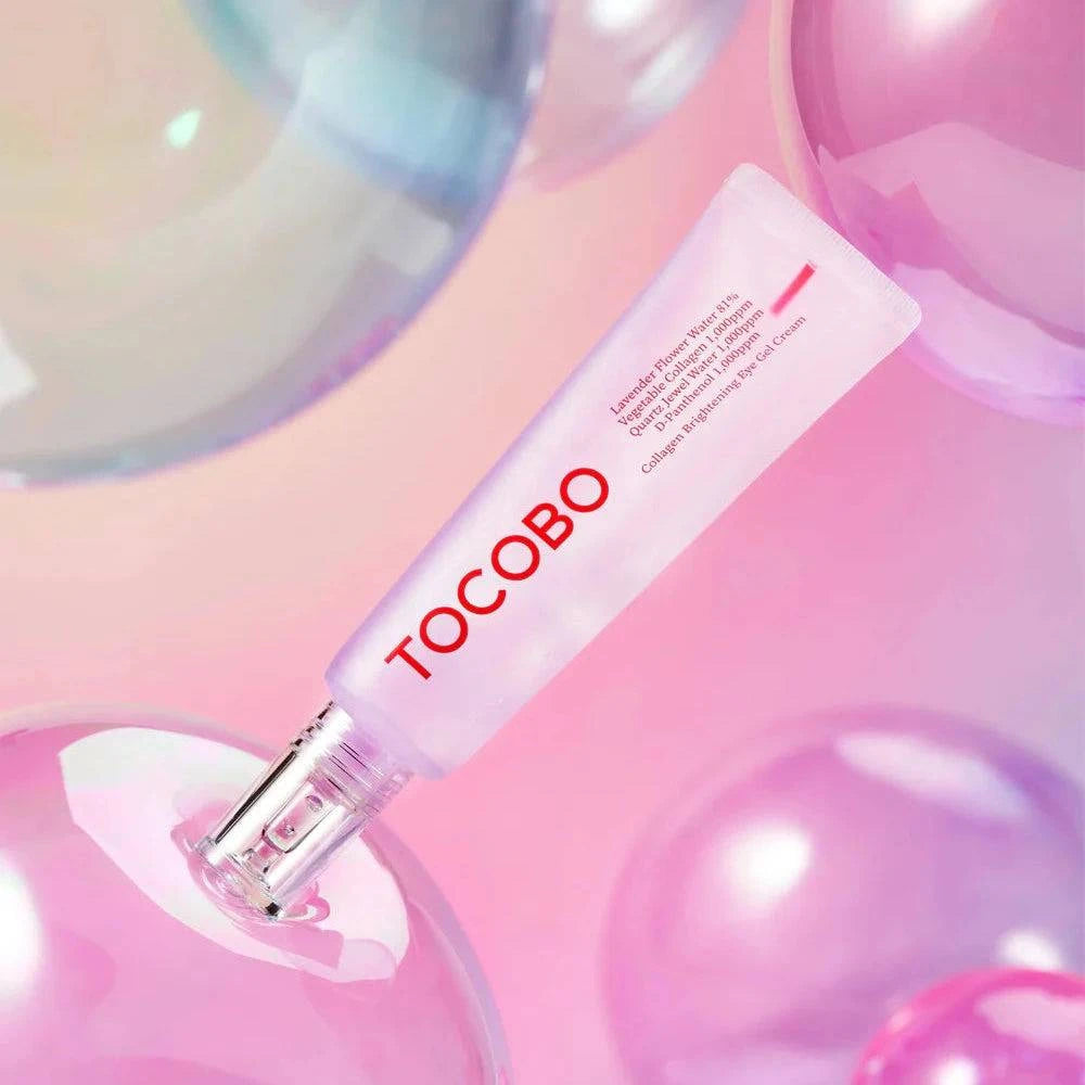 TOCOBO Collagen Brightening Eye Gel Cream 30mL - Dark Circle Treatment & Anti-Aging Eye Care for Puffiness & Wrinkles - Perfect for Night & Morning Skincare Routine