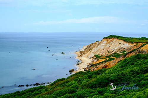 Fine Art Canvas Print - Gay Head Cliffs in Aquinnah, Martha's Vineyard - Stunning Landscape Wall Decor for Living Room, Office & Home