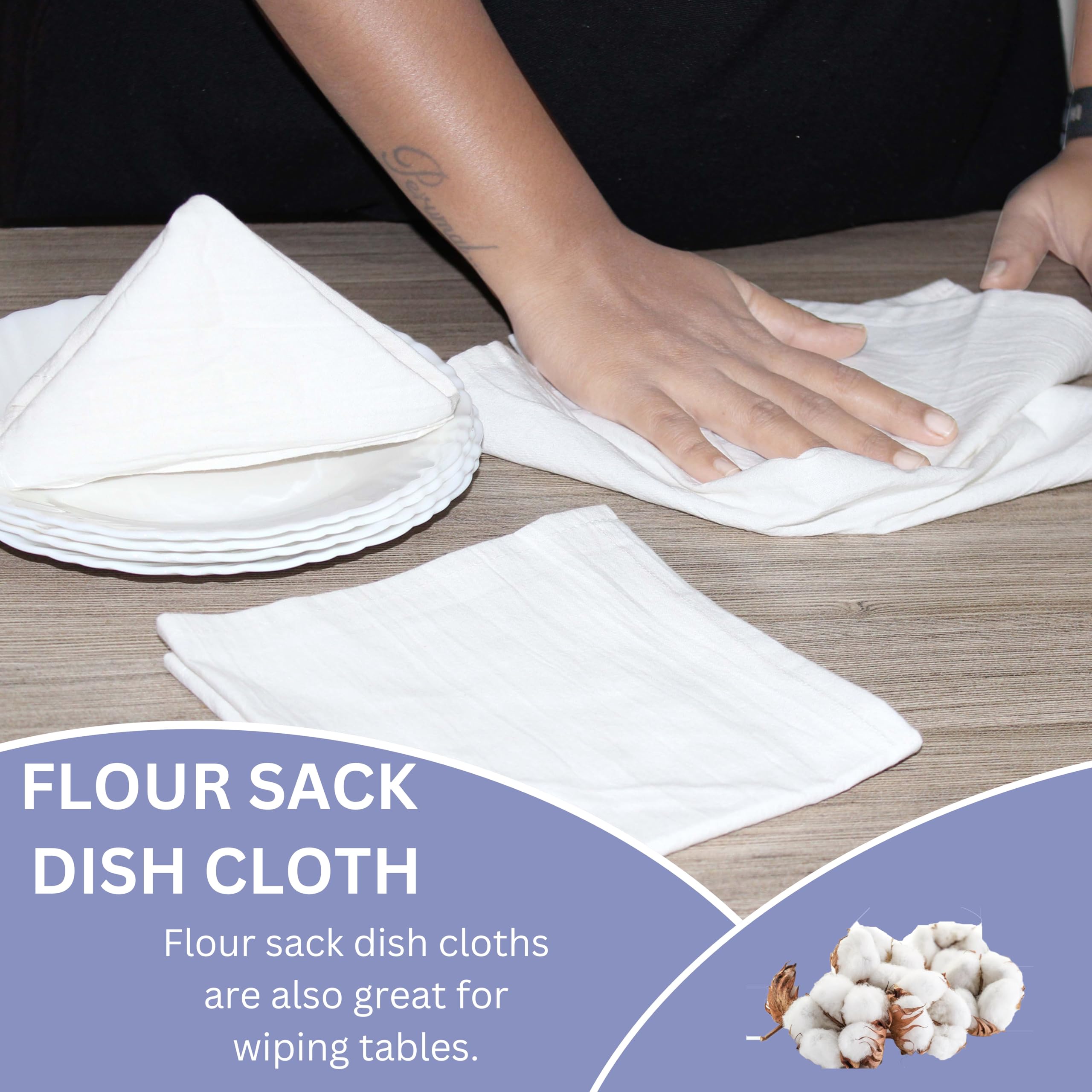 Premium Cotton Dish Cloths - 25 Pack 13