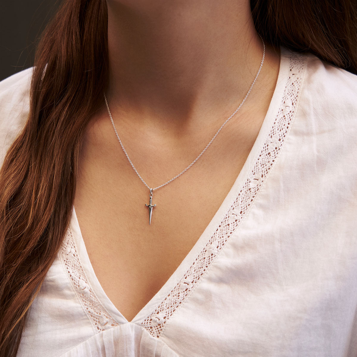 Fleur Dagger Necklace - Elegant Rose & Dagger Pendant Jewelry for Women | Gothic Fashion Accessory | Perfect for Parties, Date Nights & Everyday Wear