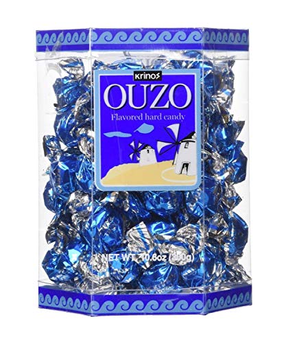 3 SET Krinos Ouzo Candy - 10.6 oz Gift Box | Authentic Greek Licorice Flavor | Perfect for Gifts, Parties & Dessert Toppings