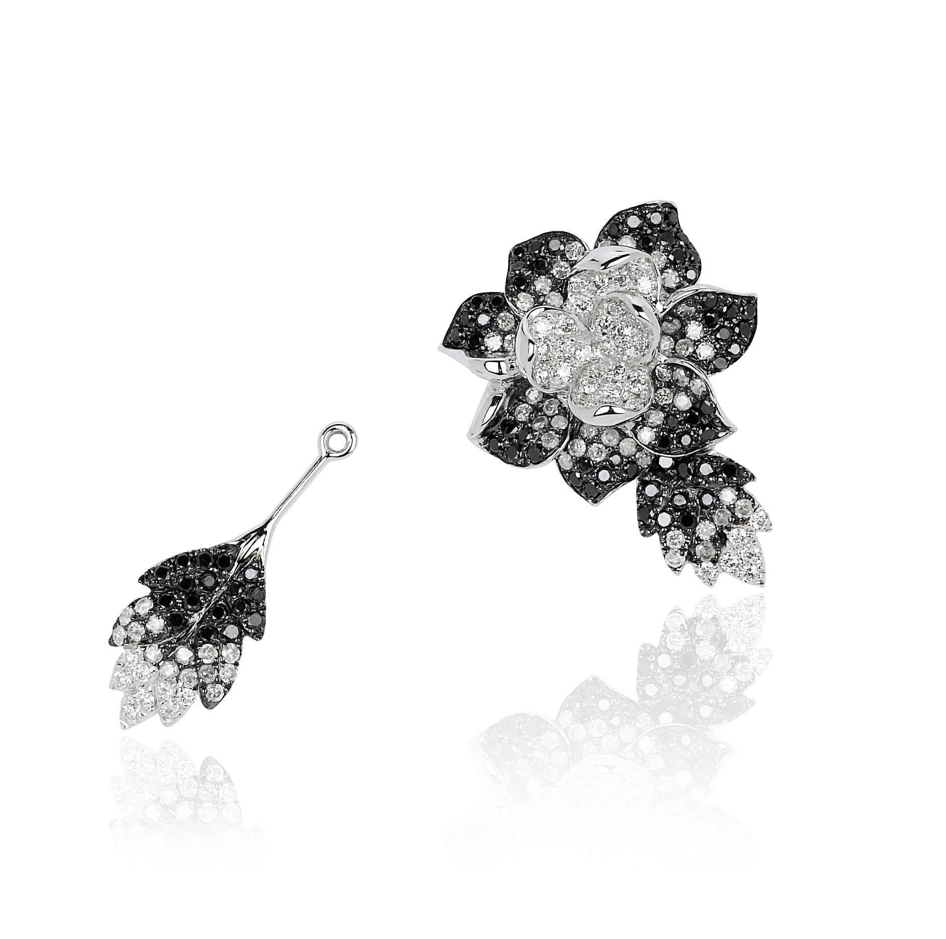 Black Rose Stud Earrings for Women - Elegant Gothic Punk Jewelry Gift for Party, Wedding & Daily Wear