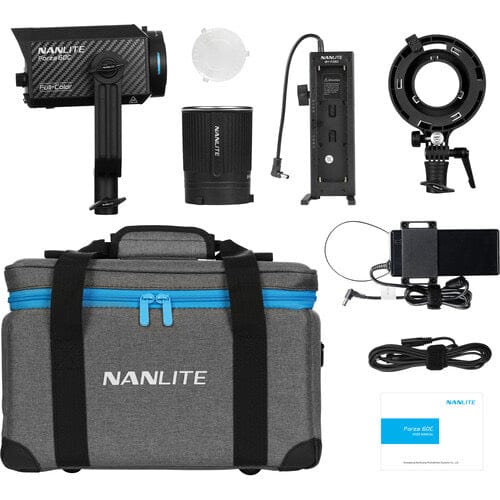 Nanlite Forza 60C RGB LED Monolight - Professional Studio Lighting for Photography & Videography - Perfect for YouTube, TikTok, and Live Streaming