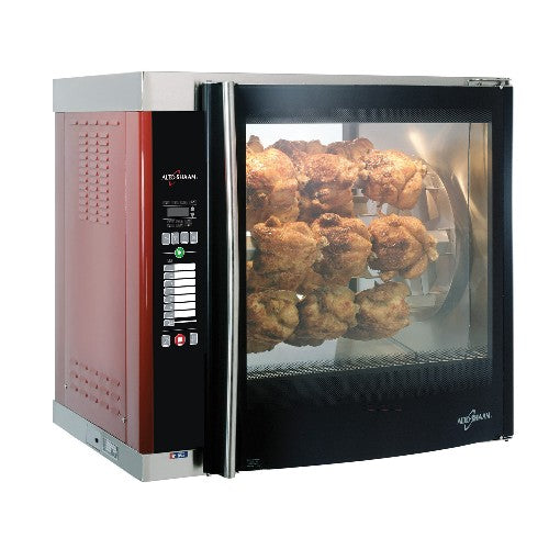 Alto Shaam AR7ESGLPANE Commercial Rotisserie Oven - 7 Spits, 21-28 Chicken Capacity, Electric Countertop Oven for Restaurants, Catering & Food Trucks - Perfect for Rotisserie Chicken, Shawarma & Kebabs