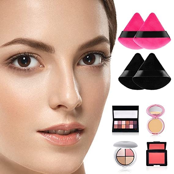 Soft Triangle Makeup Puff for Loose Powder & Foundation - Premium Beauty Blender Sponge for Flawless Face & Body Application (5-Piece Set, Multicolor) - Perfect for Professional Makeup Artists & Daily Beauty Routine