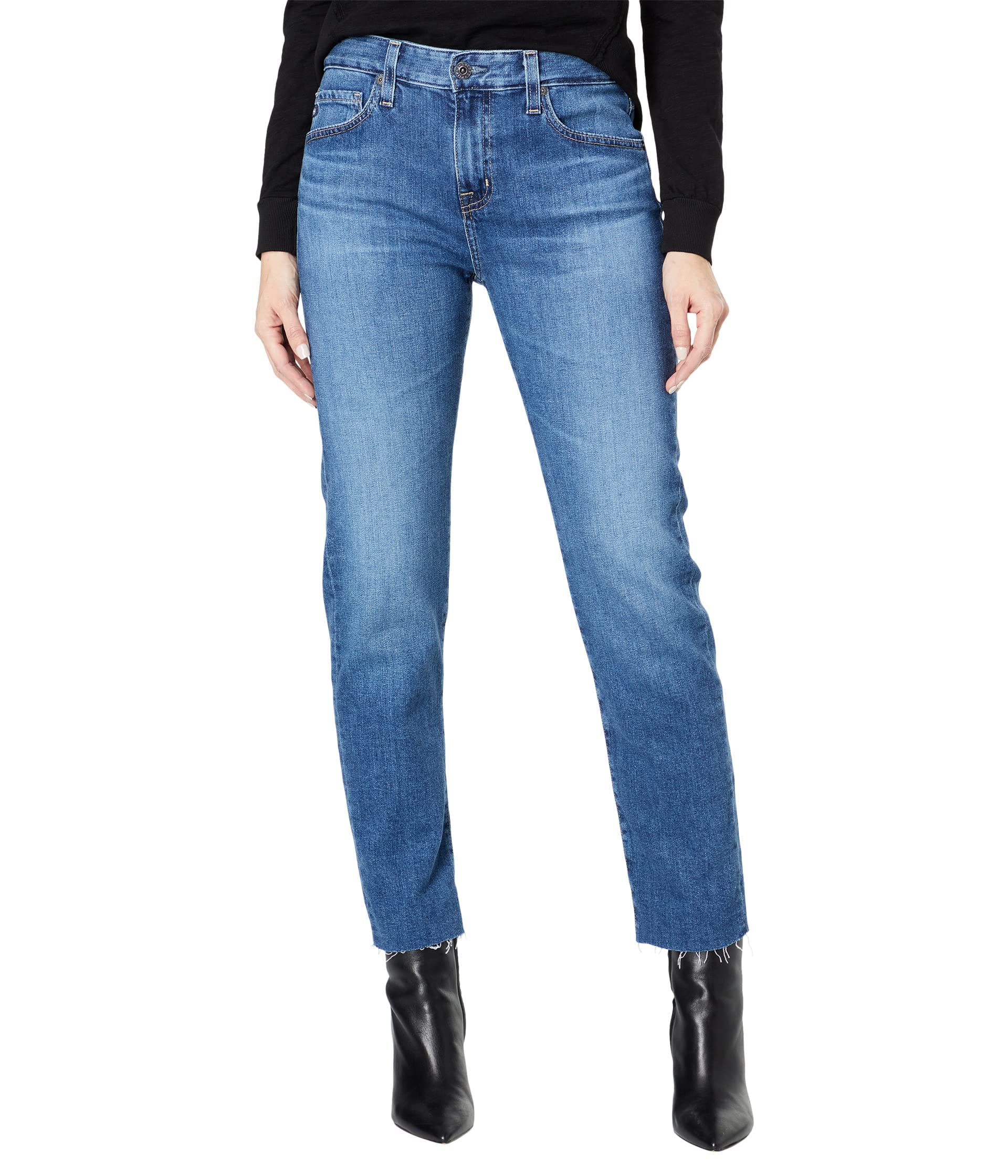 AG Adriano Goldschmied Women's Ex-Boyfriend Slim Jeans - High Waist Stretch Denim Pants for Casual Outfits & Date Nights | Perfect for Everyday Wear, Office Style and Weekend Looks