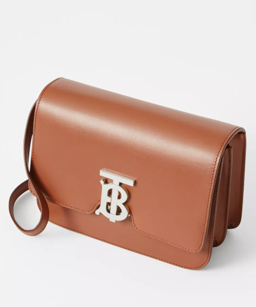 Burberry Small Leather TB Bag in Brown - Luxury Crossbody Bag for Women, Perfect for Work, Travel & Everyday Use