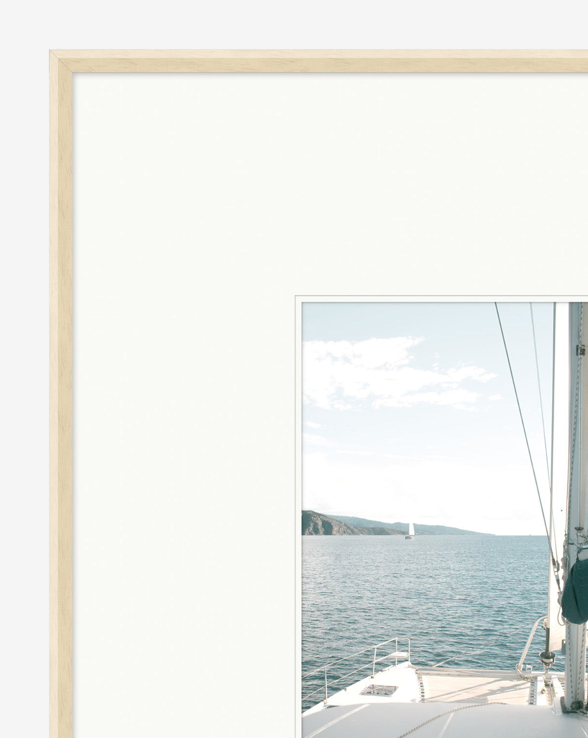Sailboat Perspective Wall Art - Nautical Decor for Living Room, Bedroom & Office - Coastal Home Decor for Beach House & Marine Lovers