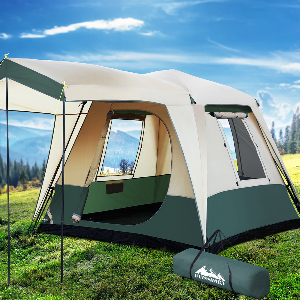 Weisshorn Instant Up 4 Person Pop Up Camping Tent - Lightweight Family Dome Tent for Hiking, Backpacking & Outdoor Adventures - Perfect for Camping Trips, Beach Days & Festivals