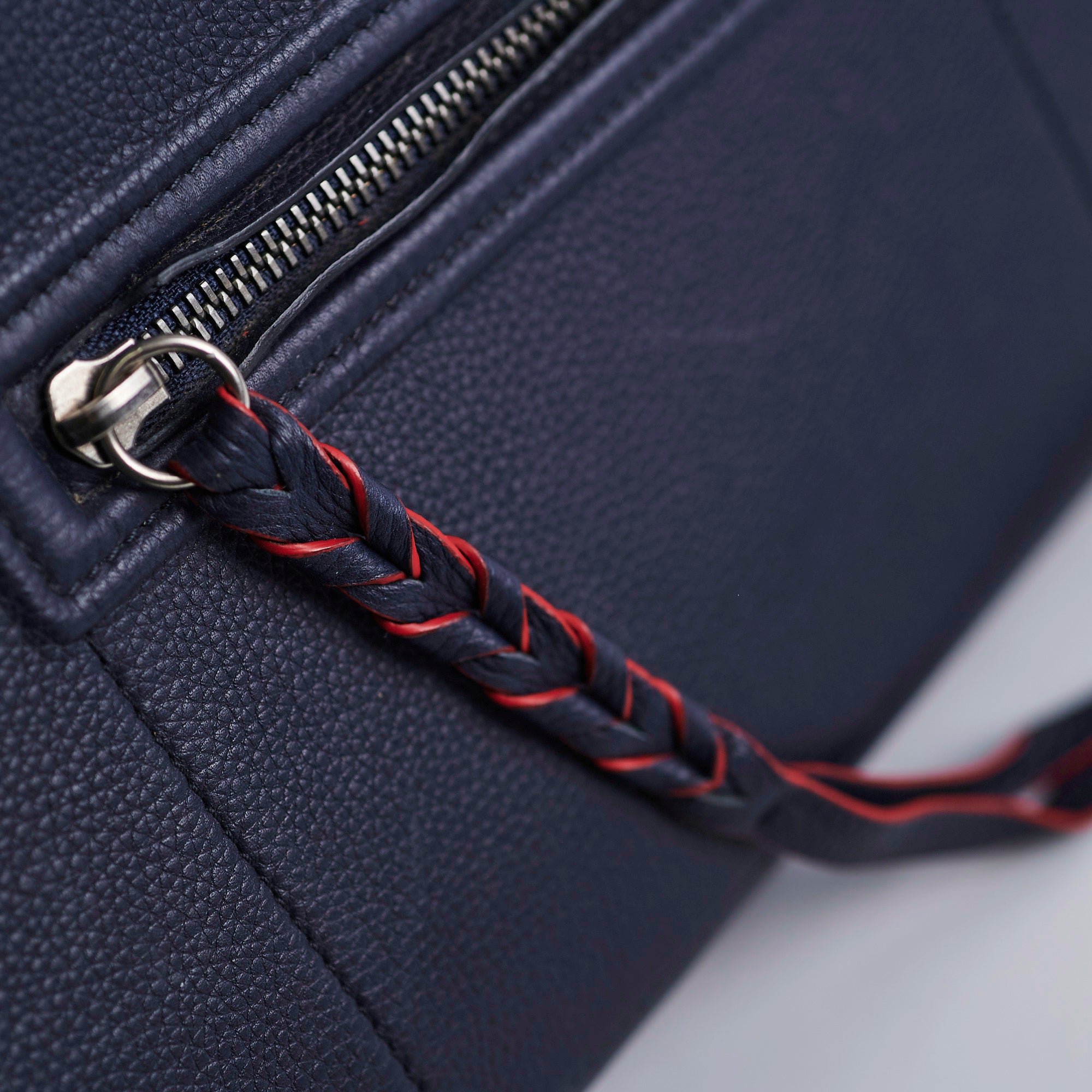 Celine Medium Trapeze Navy Blue Leather Tote Bag for Women | Luxury Designer Handbag for Work, Travel & Everyday Use