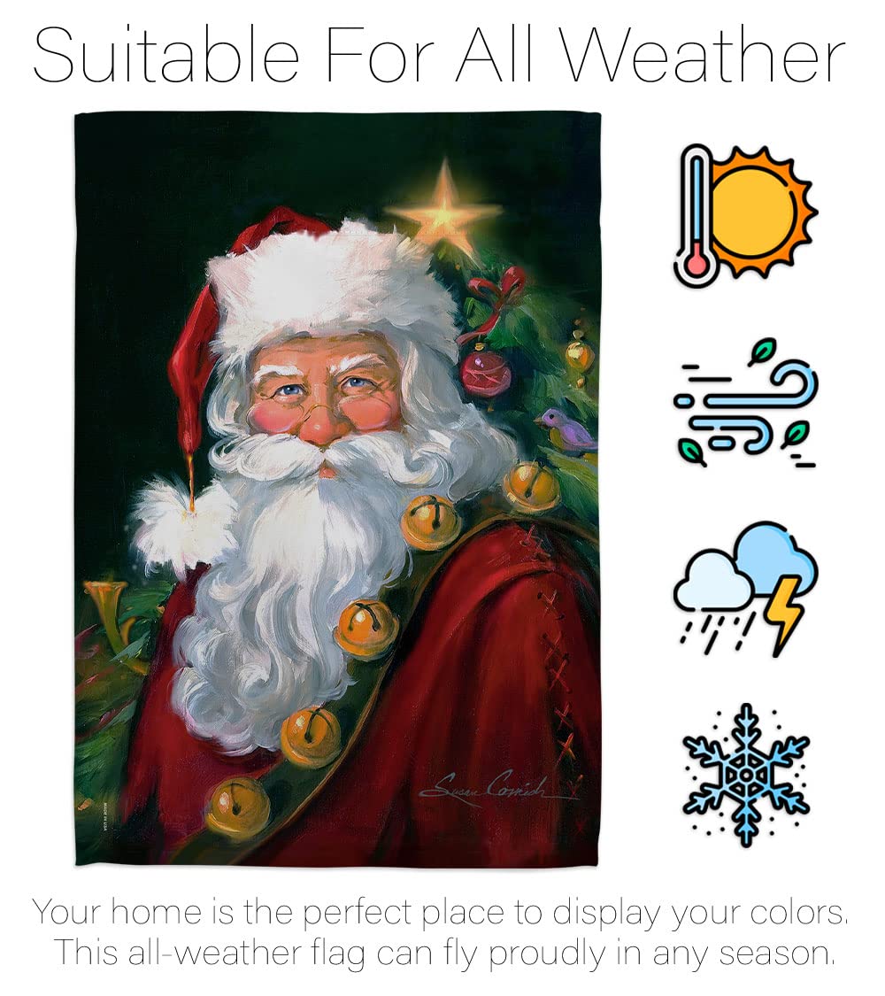 Santa Christmas Garden Flag Set 13