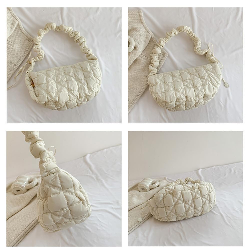 Stylish Cloud Quilted Shoulder Bag for Women - Designer Hobo Crossbody Purse & Casual Tote Handbag | Perfect for Work, Travel, and Everyday Use