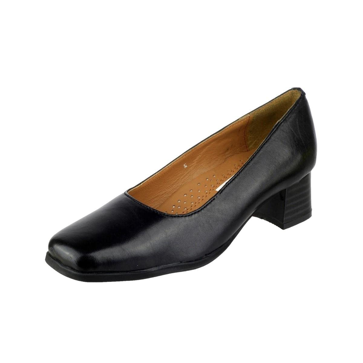 Amblers Walford Women's Leather Court Shoes - Elegant & Comfortable Dress Shoes for Office, Wedding & Formal Occasions