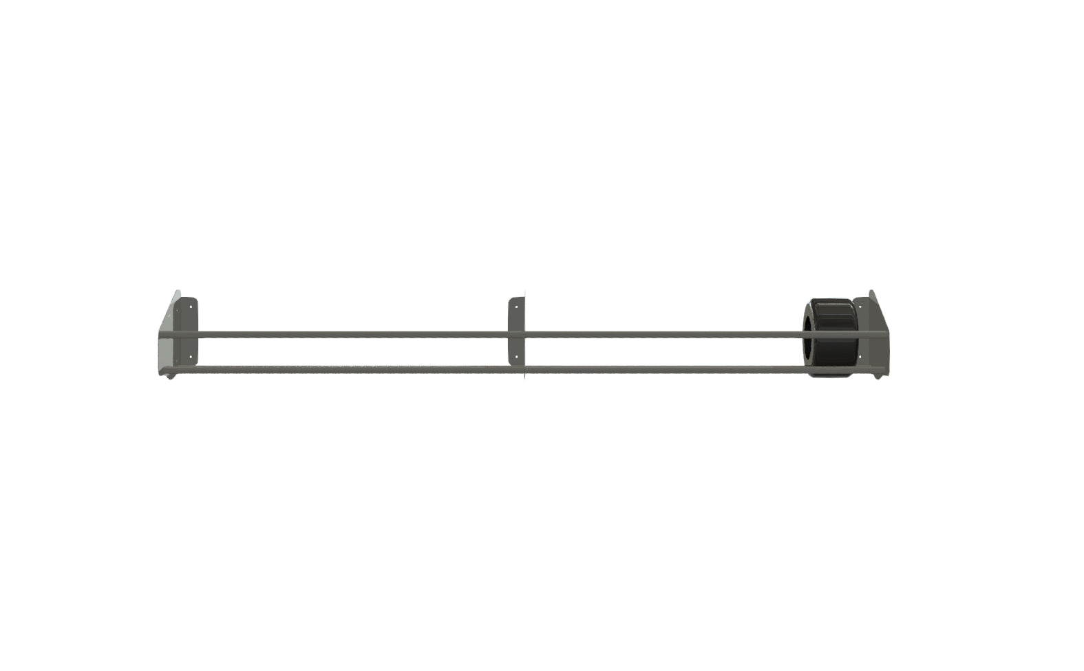 8' Heavy Duty Trailer Tire Rack - Wall Mounted Storage Solution for RV, Boat & Utility Trailers - Perfect for Garage, Shed or Workshop Organization