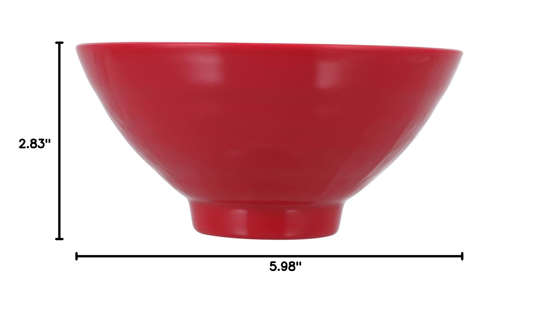 Hemoton 1-Piece Melamine Noodle Bowl - Durable Rice & Soup Bowl for Kitchen, Ramen, Dessert - Microwave Safe & Lightweight Tableware for Home, Restaurants, and Outdoor Dining