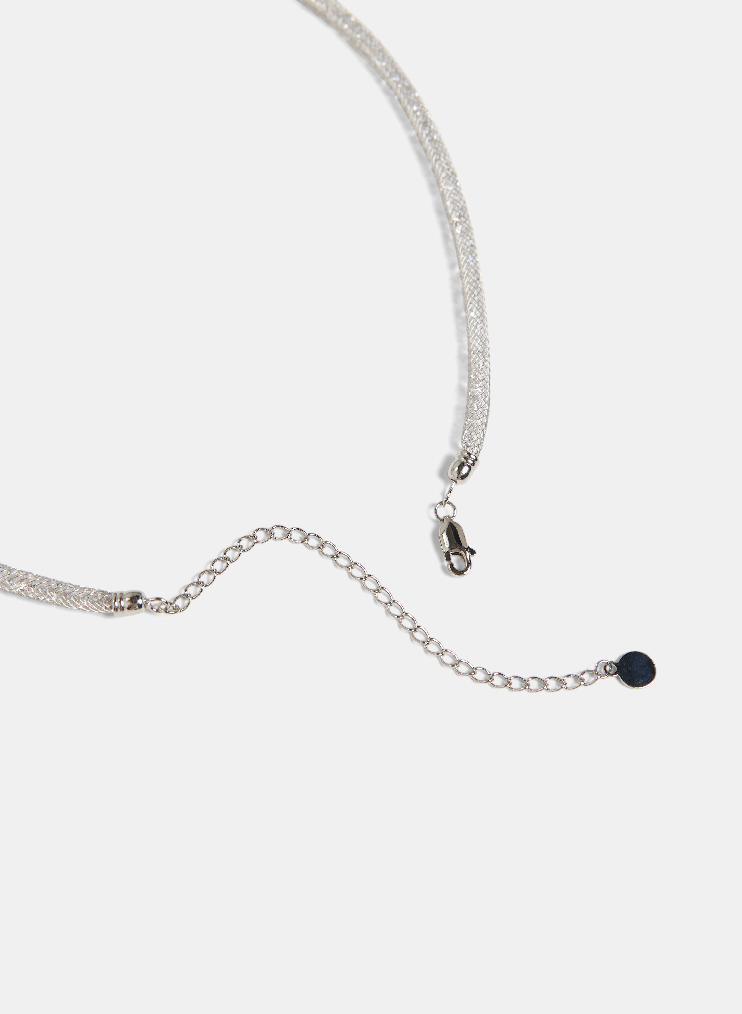 Elegant Crystal Mesh Necklace for Women - Sparkling Fashion Jewelry Gift for Parties, Weddings & Special Occasions