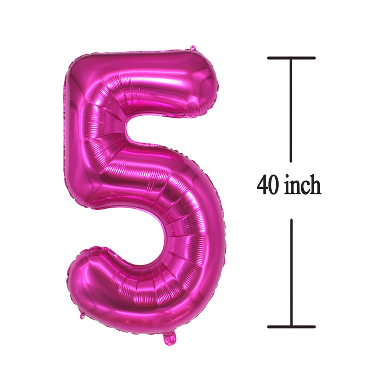 45 Inch Giant Pink Mylar Foil Number Balloons - Large Jumbo 45th Birthday Party Decorations for Women, Anniversary, Graduation & Special Celebrations