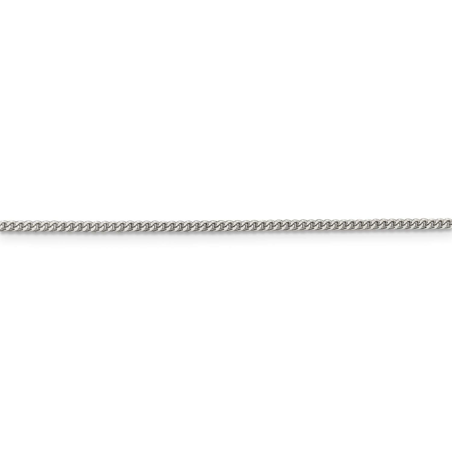 .925 Sterling Silver Curb Chain Necklace, Bracelet or Anklet - Durable & Hypoallergenic Jewelry for Women & Men - Perfect for Everyday Wear, Gifts & Special Occasions