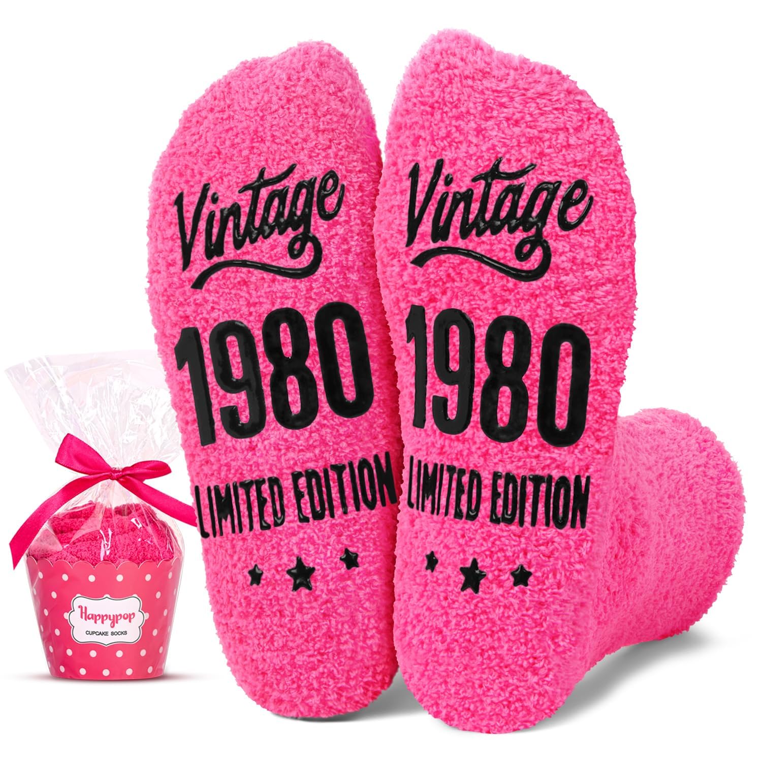 HappyPop Birthday Gifts for Women Age 41-50 - Funny Novelty Socks for Mom, Grandma, Wife - Perfect Birthday, Mother's Day & Retirement Gifts - Great for Parties, Surprise Presents & Everyday Wear
