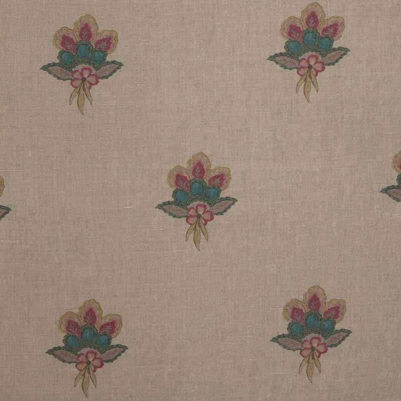 Balazuc Trefoil Linen Fabric - Natural Samples for Home Decor, Upholstery & DIY Crafts | Premium Linen Material for Sewing Projects & Interior Design