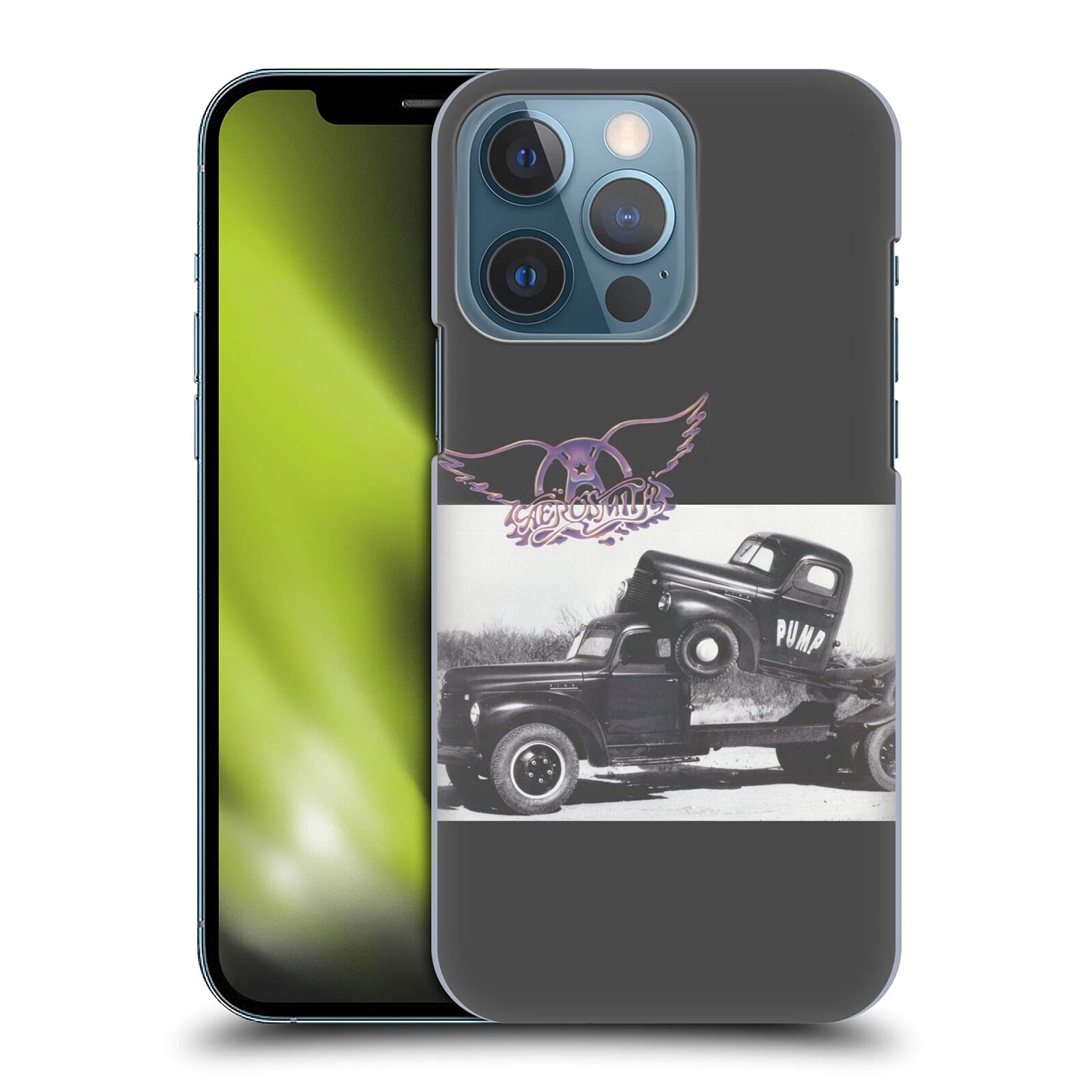 Officially Licensed Aerosmith The Pump Black & White Hard Case for Apple iPhone 13 Pro - Durable Protective Cover for Music Fans & Concert Goers