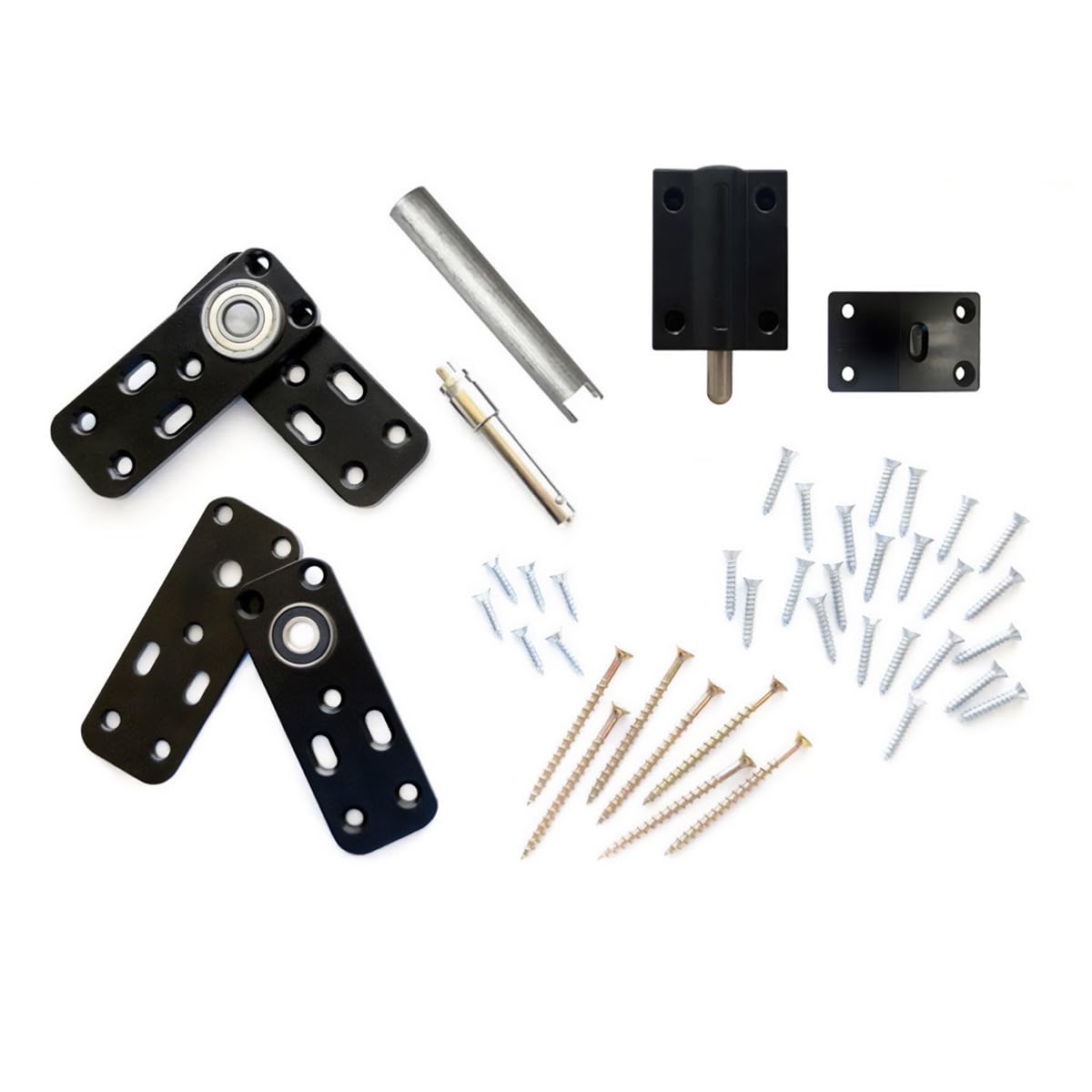 **MURPHY DOOR Hidden Hinge Hardware Kit – Heavy Duty DIY Hidden Door System for Secret Doors & Bookcases, Supports Up to 300 lbs – Perfect for Home Offices, Closets, and Hidden Storage Rooms**