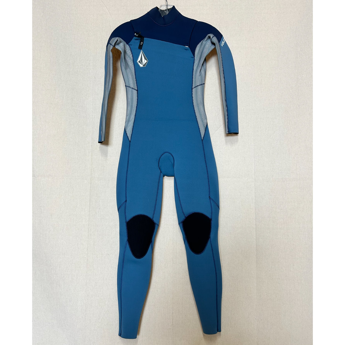 Volcom Boys 3/2 Chest Zip Wetsuit - Blue for Surfing, Swimming & Water Sports | Kids' Thermal Rash Guard