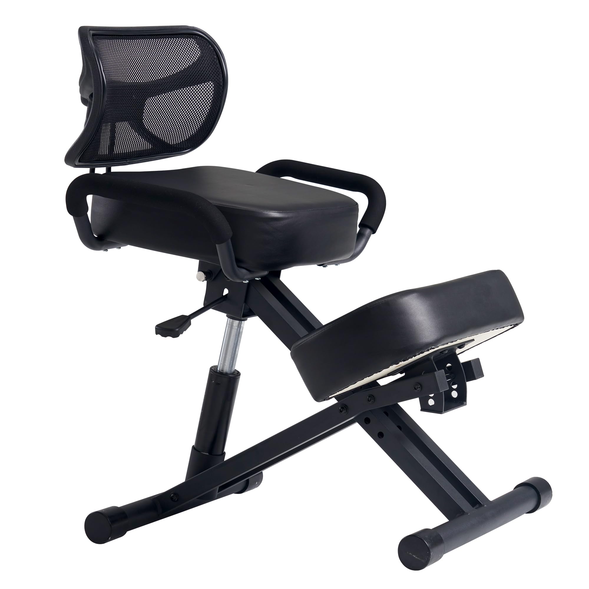 Ergonomic Kneeling Chair with Back Support - Adjustable Posture Correction Stool for Office & Home - Angled Seat Design Improves Spinal Alignment - Perfect for Meditation, Desk Work & Pain Relief