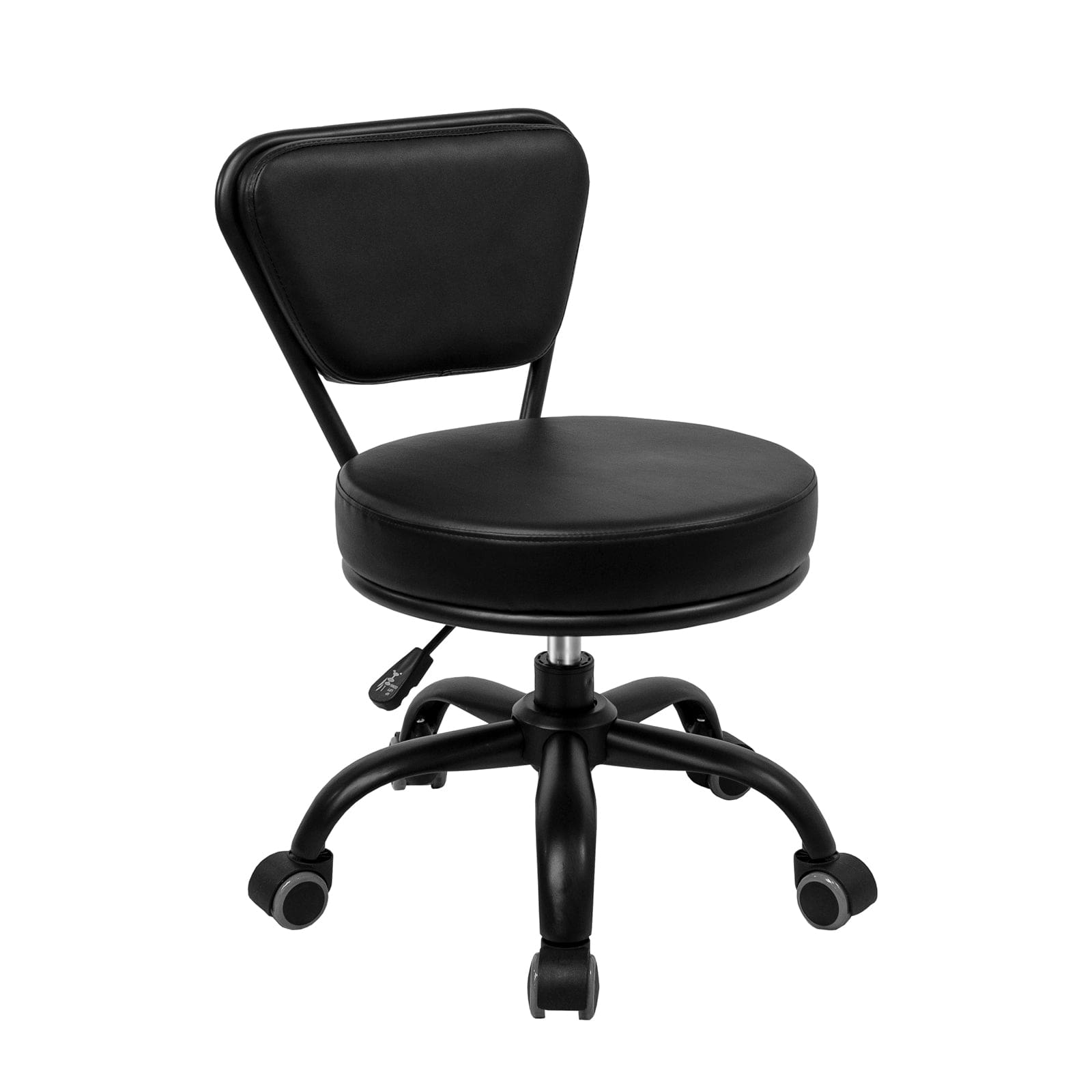 Premium Dayton Salon Pedicure Technician Stool - Adjustable Hydraulic Swivel Stool for Spa & Nail Technicians - Ergonomic Beauty Salon Chair for Manicures, Pedicures & Massage Therapy