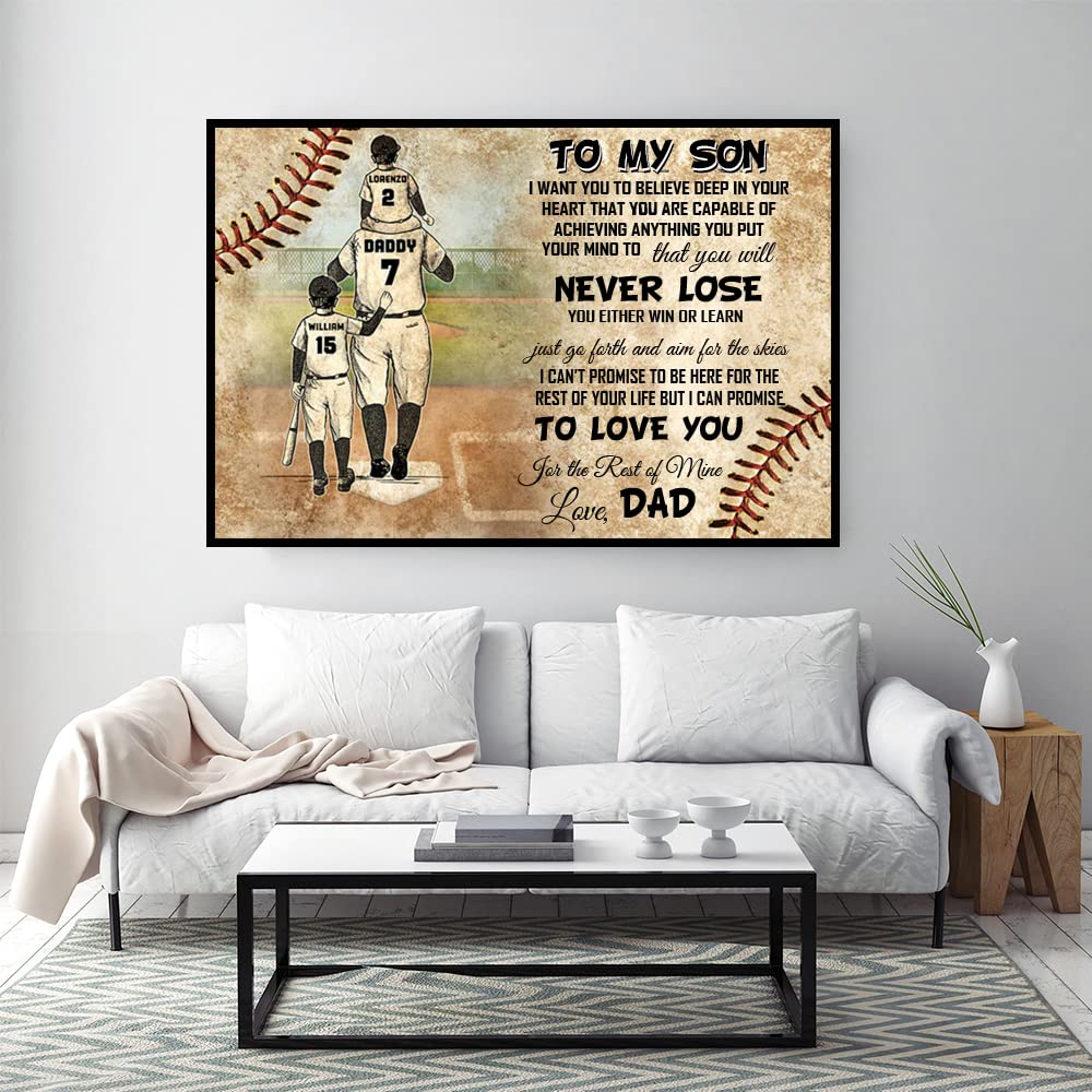Personalized Baseball Dad Gifts - Father's Day, Birthday & Christmas Decor