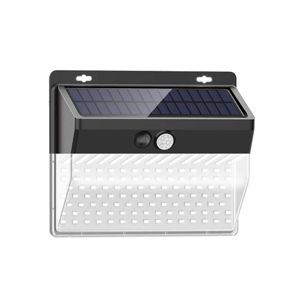 OSALADI Solar LED Wall Lights - Waterproof Outdoor Lighting for Garden, Fence, Patio & Garage - 206 Super Bright LEDs with 3 Lighting Modes (White Light) - Perfect for Pathway Illumination, Landscape Accent & Security Lighting
