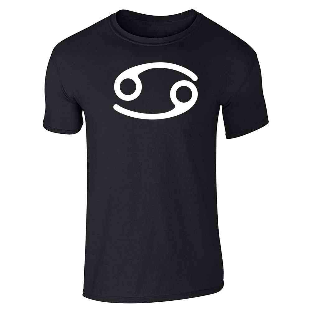 Cancer Zodiac Astrology Graphic T-Shirt for Men | Horoscope Symbol Tee | Comfortable Cotton Casual Wear for Daily Outfits & Gift Giving