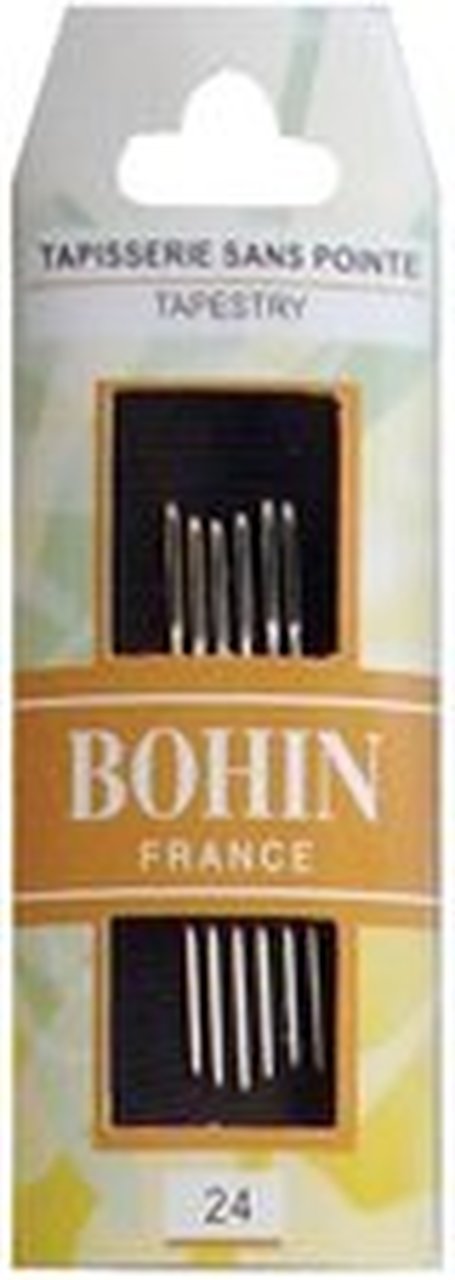 Bohin Tapestry Hand Sewing Needles - Premium Quality Embroidery Needles for Cross Stitch, Needlepoint & Fabric Crafts - Perfect for DIY Projects, Home Decor & Gift Making