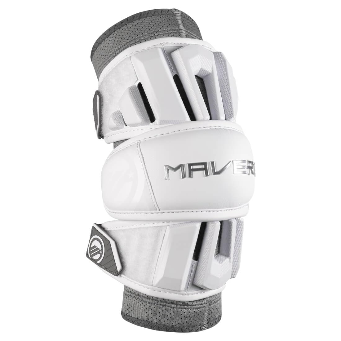 Maverik Max Lacrosse Arm Pad - White | Protective Gear for Lacrosse Players | Perfect for Training & Games