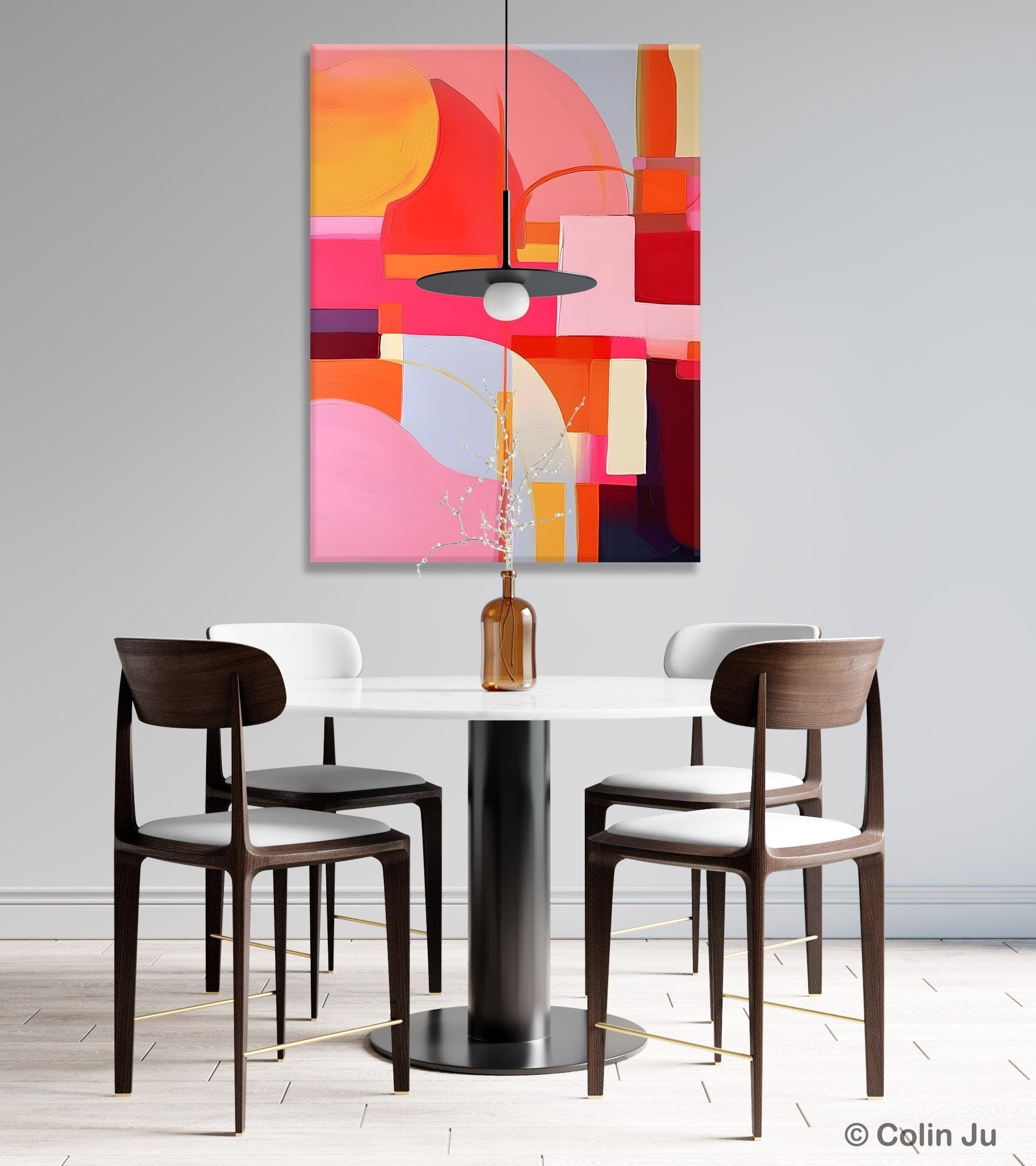 Contemporary Acrylic Canvas Painting - Modern Wall Art for Bedroom Decor | Large Original Handmade Artwork | Perfect for Living Room, Office & Home Decoration | Buy Unique Wall Art Online