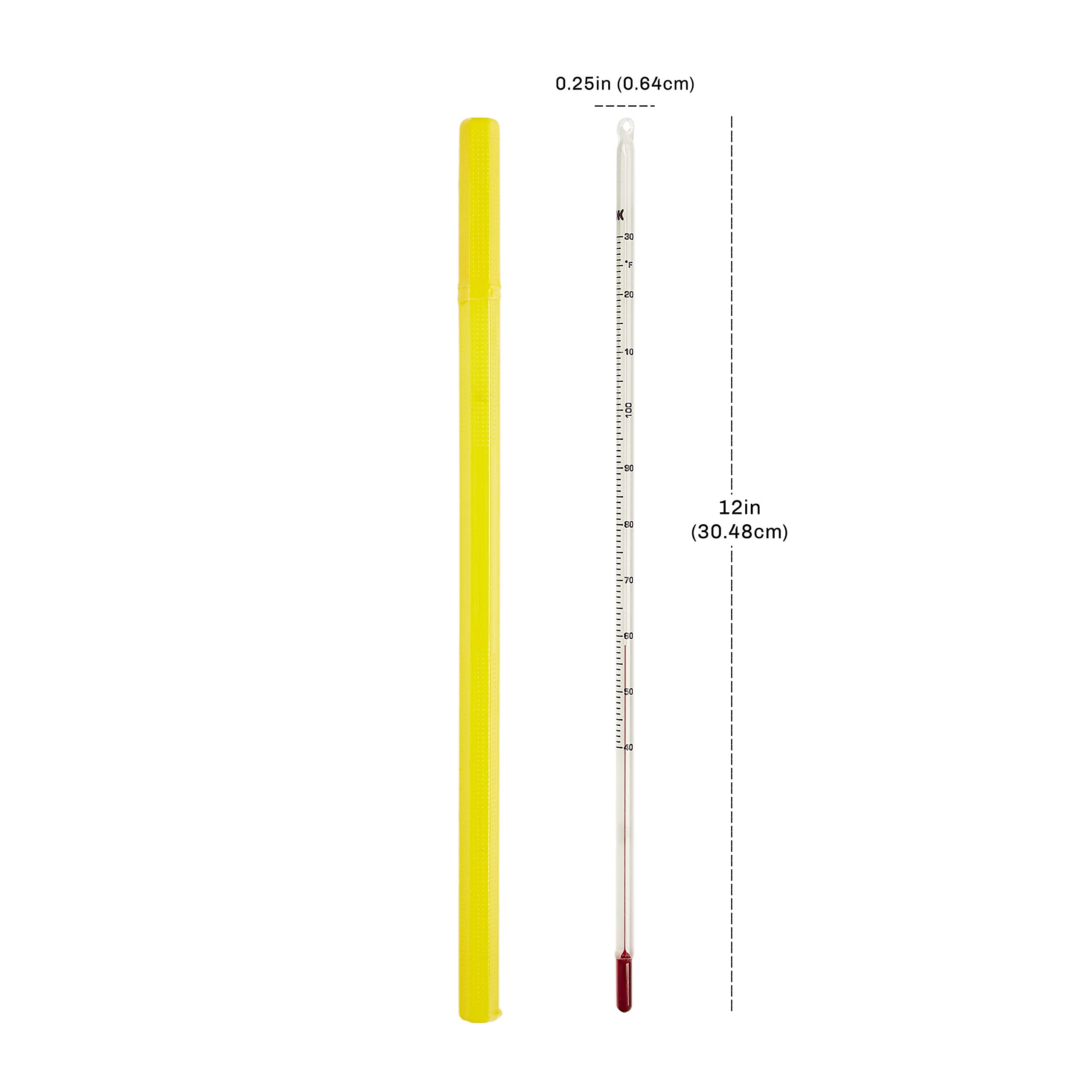 Premium CDN TCH130 Glass Chocolate & Candy Tempering Thermometer - Perfect for Baking, Candy Making, and Chocolate Tempering at Home