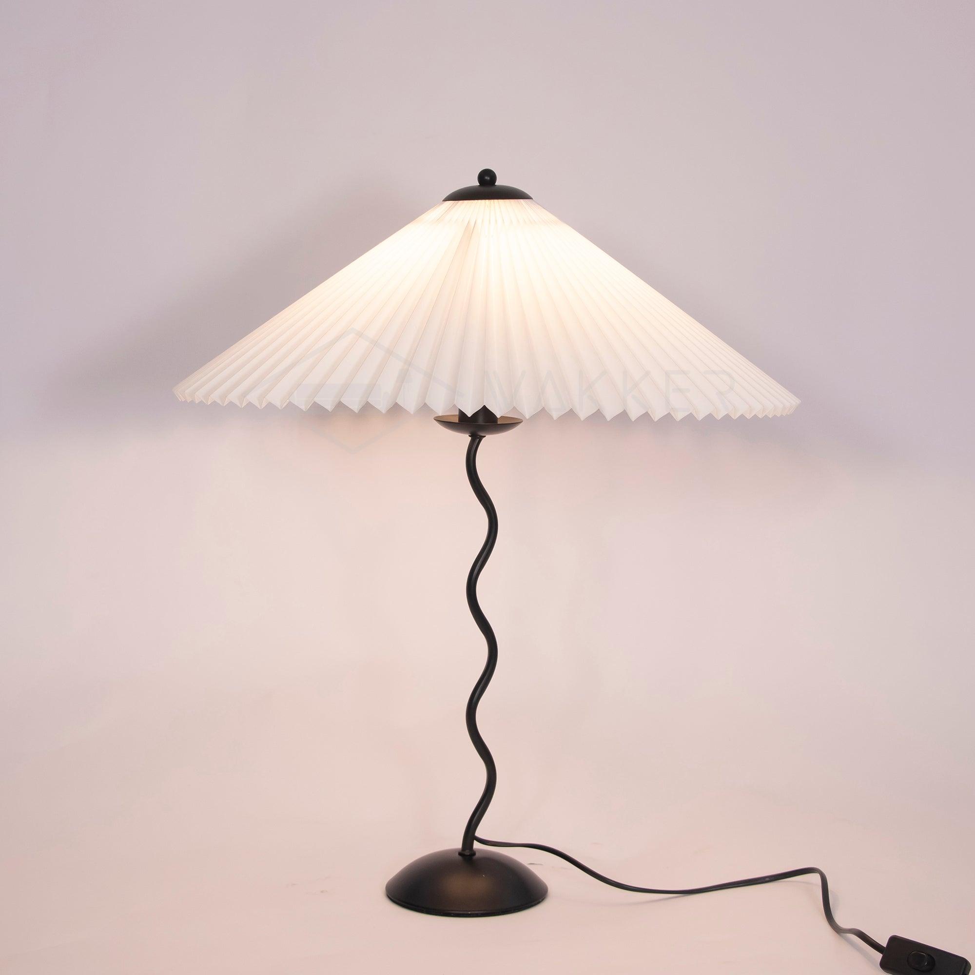 Modern Squiggle Table Lamp - Adjustable LED Desk Light for Home Office, Bedroom & Study - Stylish & Functional Lighting for Reading & Decor