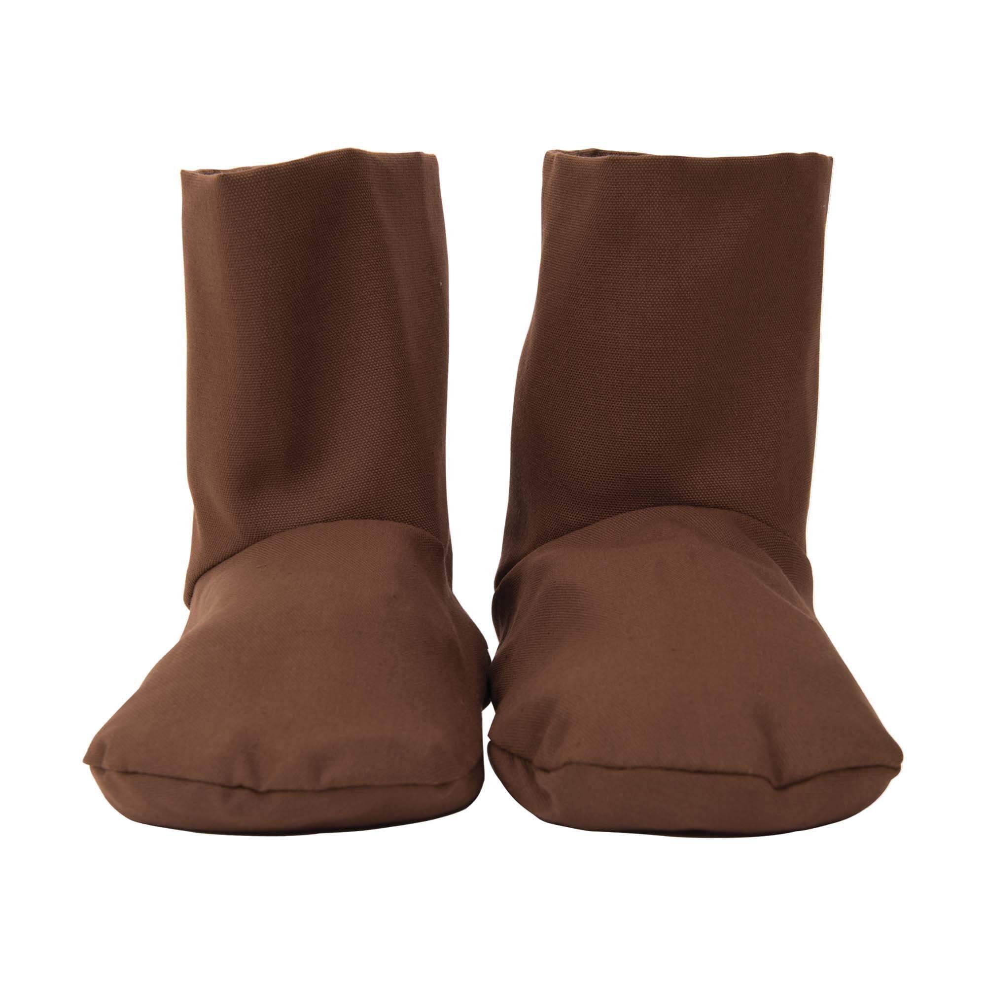 Eco-Friendly Herbal Booties for Women - Chocolate Brown, 1 Pair - Soft & Comfortable Slippers for Relaxation at Home, Spa, or Yoga