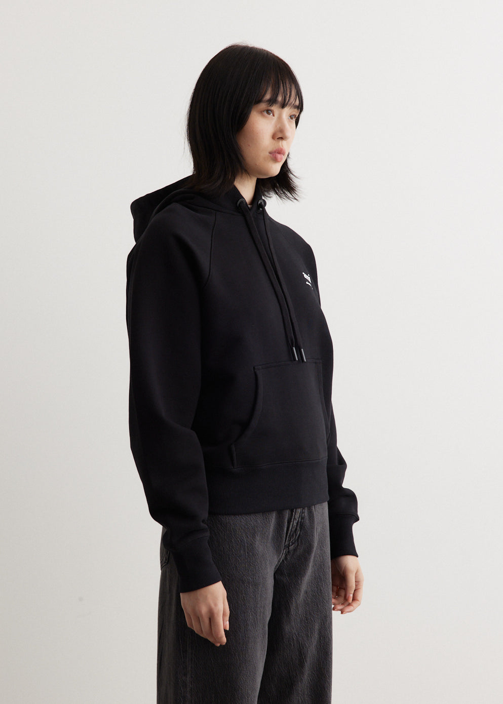 Black Ami Am Hoodie - USW224 747 001 - Stylish & Comfortable Pullover for Men & Women - Perfect for Casual Wear, Street Fashion & Outdoor Activities
