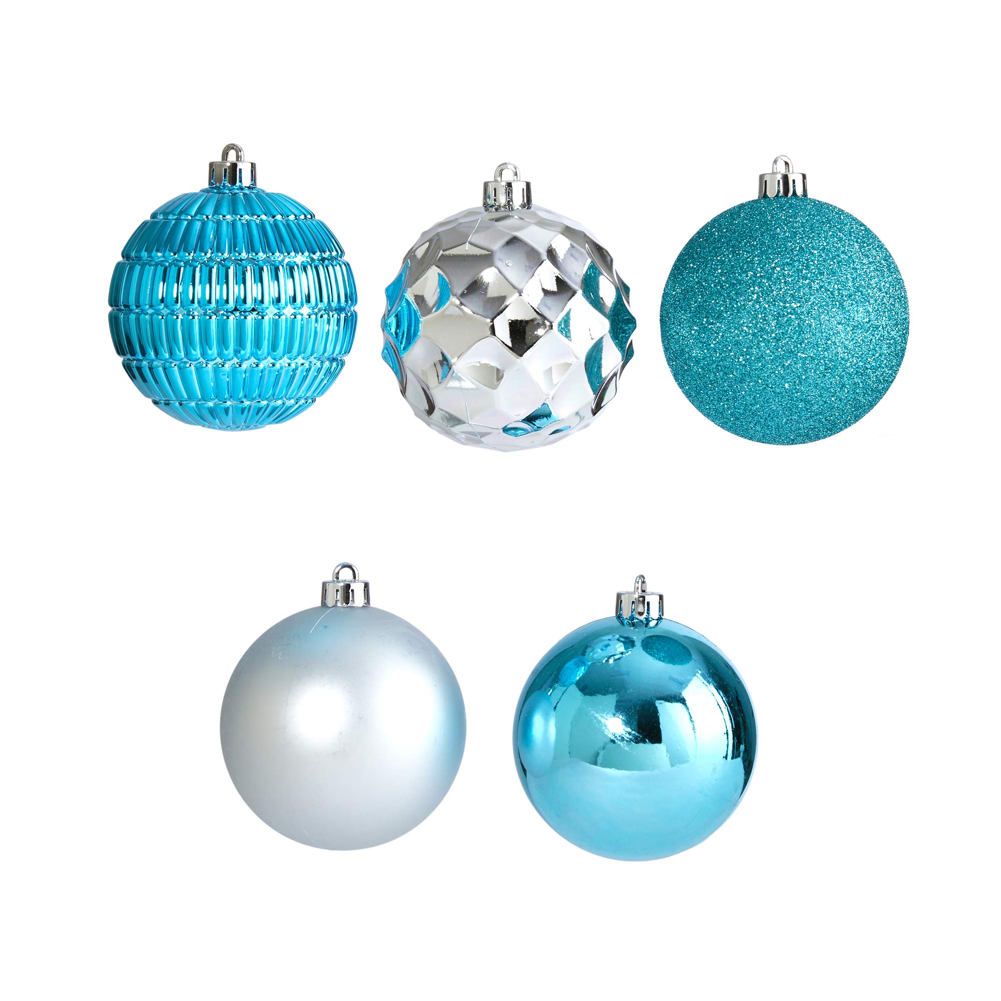 Nearly Natural Shatterproof Christmas Tree Ornaments - 40-Piece Holiday Decor Set with 80mm Balls & Reusable Storage Box - Perfect for Xmas Tree Decorating, Home Party, and Festive Gift Giving
