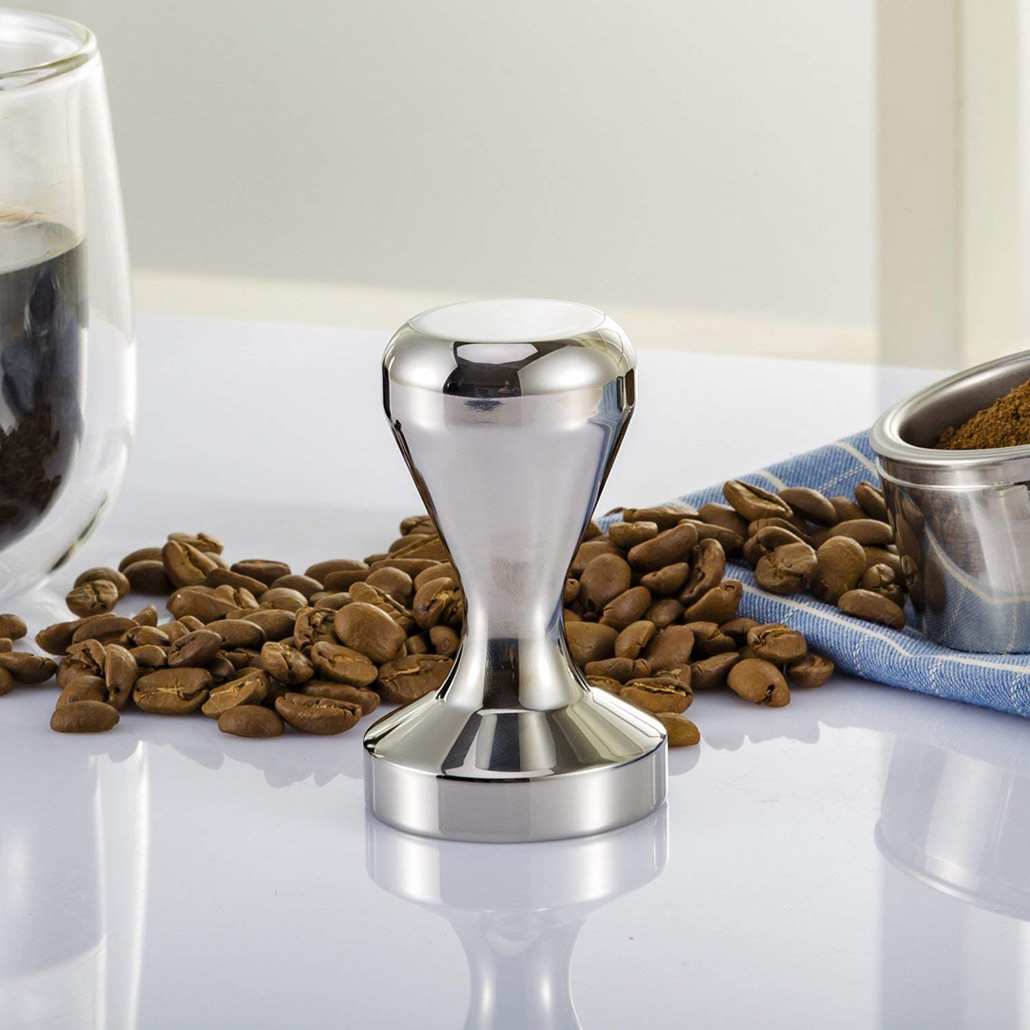 51mm Espresso Coffee Tamper - Durable Aluminum Alloy Coffee Press for Professional Baristas & Home Brewing - Perfect for Espresso Machines & Coffee Shops