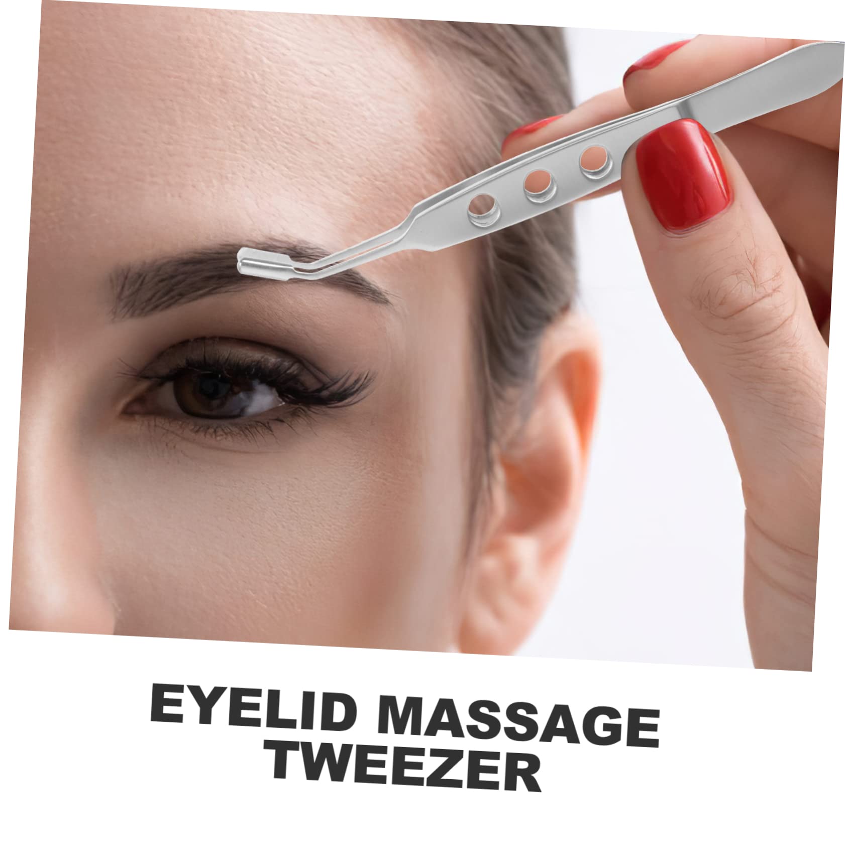 IPETBOOM Professional Stainless Steel Meibomian Gland Massage Forceps - 4pcs Eyelid Expressor Tool for Mascara Removal & Lash Cluster Care | Perfect for Dry Eye Relief & Eyelid Hygiene at Home/Clinic