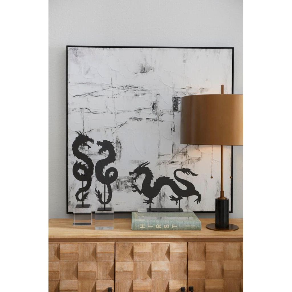Cyan Design 11711 McArthur Table Lamp - Black & Brass Finish for Bedroom, Living Room, or Office Decor