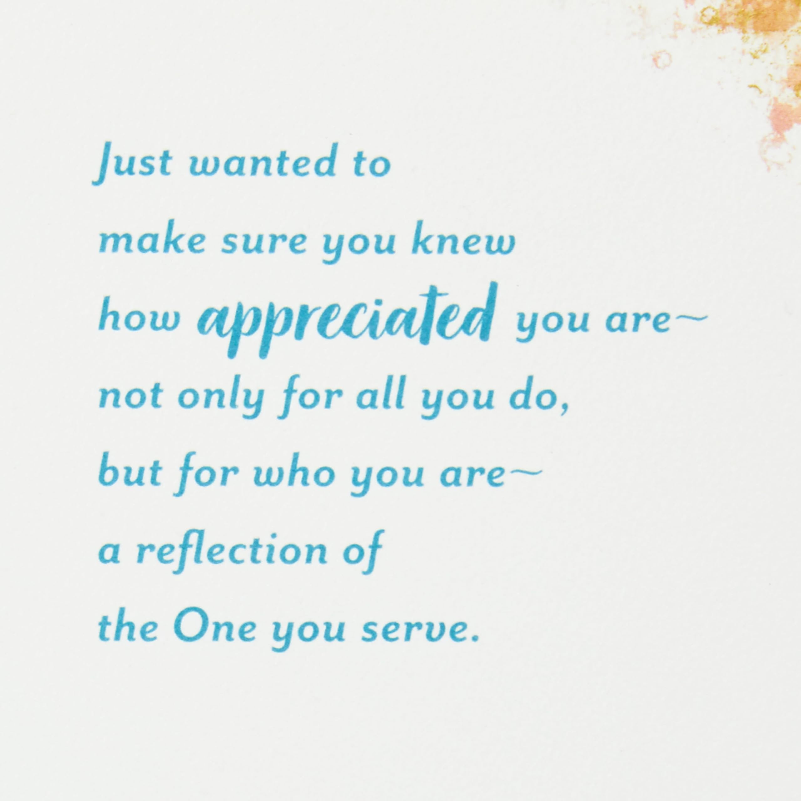 Dayspring Religious Thank You Card for Minister - Clergy Appreciation, Birthday & Encouragement (Making a Difference) | Perfect for Pastors, Priests & Church Leaders